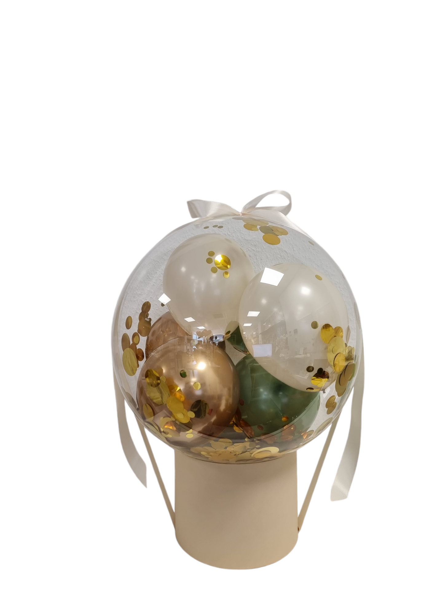 Bubble gold/beige/grün