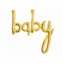 Ballon - Schriftzug baby gold
