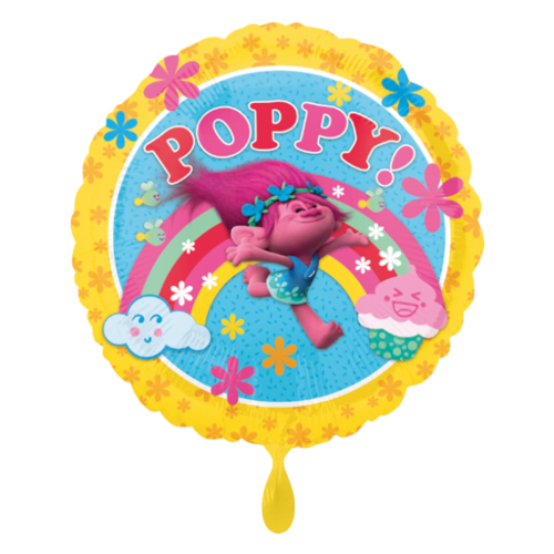 Ballon Trolls Poppy inkl. Helium