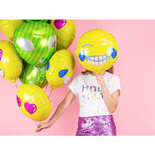 Ballon Emoji Smiley inkl. Helium