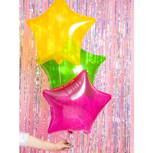 Folienballon Stern 48cm Gelb transparent inkl. Helium