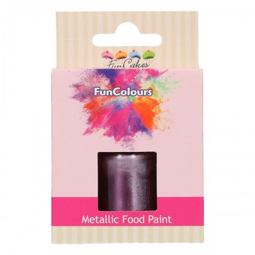 FunCakes FunColours Metallic Food Paint Purple 30ml