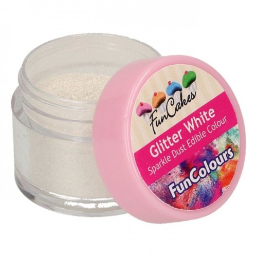 FunCakes Edible FunColours Sparkle Dust - Glitter White
