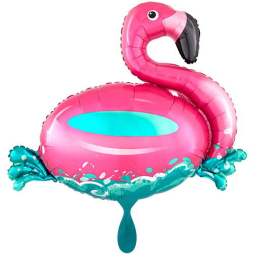 Ballon XXL Schwimmender Flamingo inkl. Helium