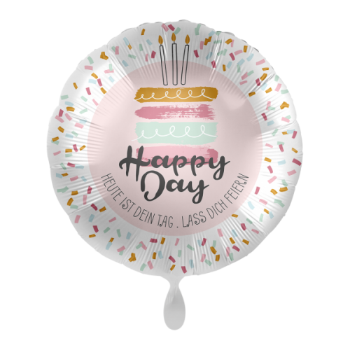 Ballon Happy Birtday Cake inkl. Helium