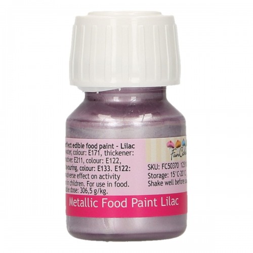 FunCakes FunColours Metallic Food Paint Lilac 30ml