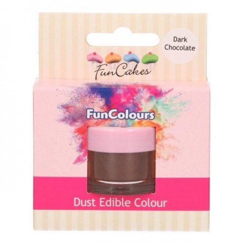 FunCakes Edible FunColours Dust - Dark Chocolate
