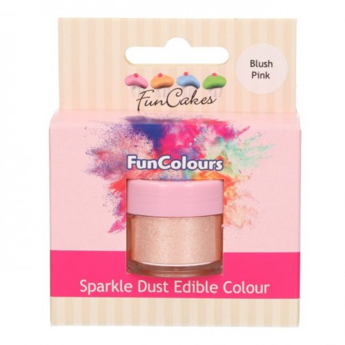 FunCakes Edible FunColours Sparkle Dust - Blush Pink