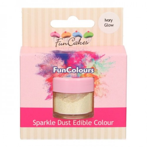FunCakes Edible FunColours Sparkle Dust - Ivory Glow
