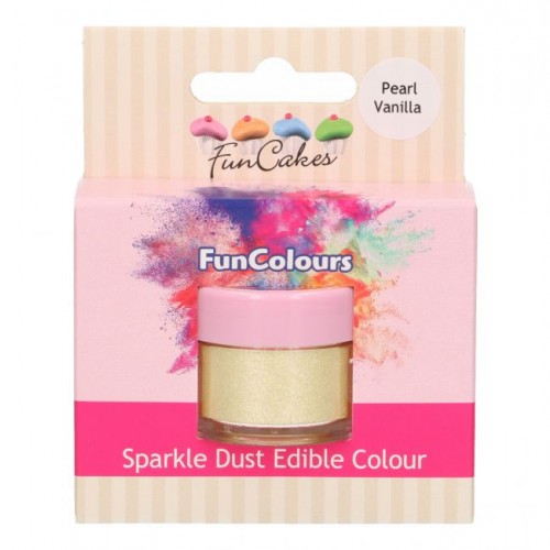 FunCakes Edible FunColours Sparkle Dust - Pearl Vanilla