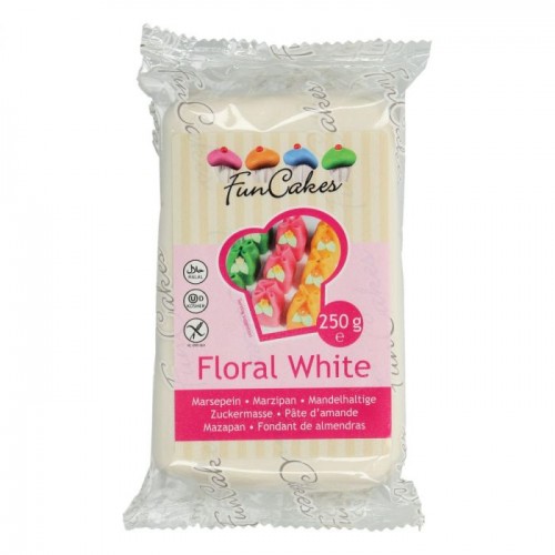 FunCakes Marzipan - Floral White 250g