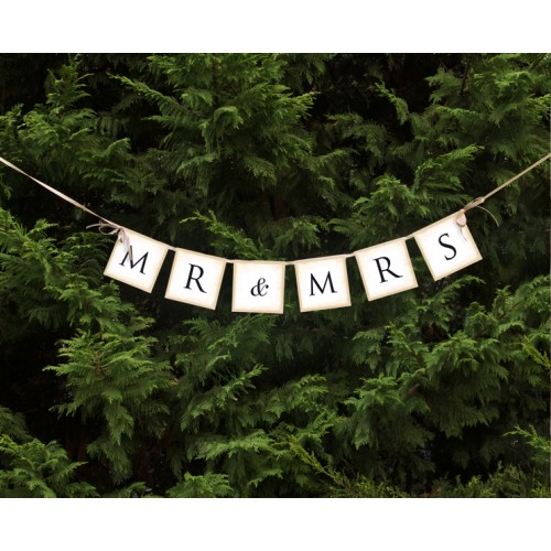 Banner Mr & Mrs - Creme
