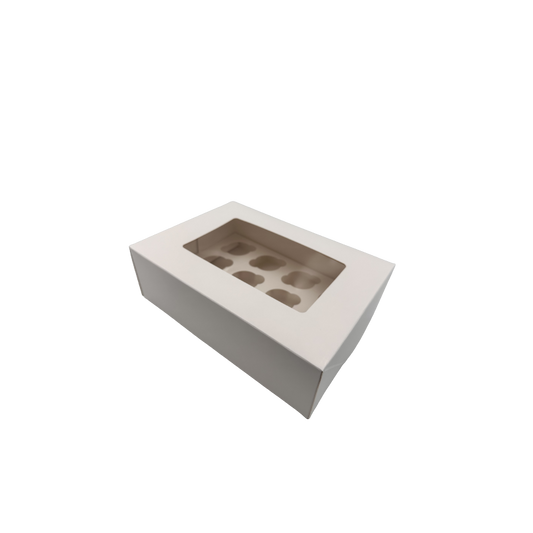 Cupcake-Box Mini weiß 12er