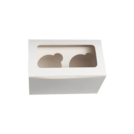 Cupcake-Box weiß 2er