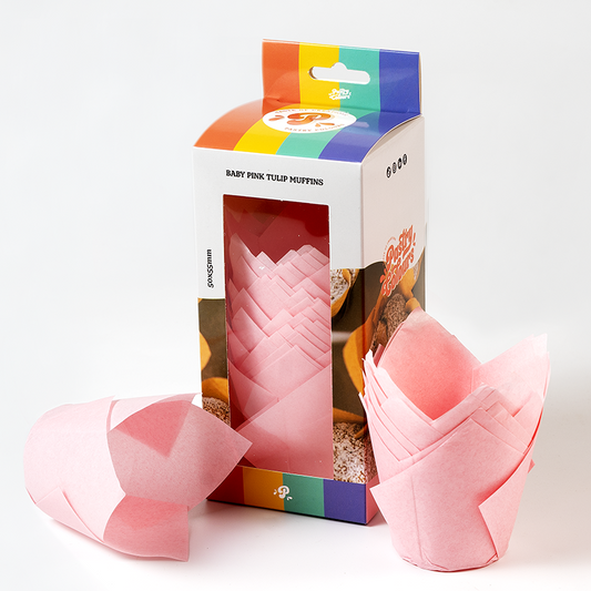 Muffinförmchen Tullip Rosa 50 Stück