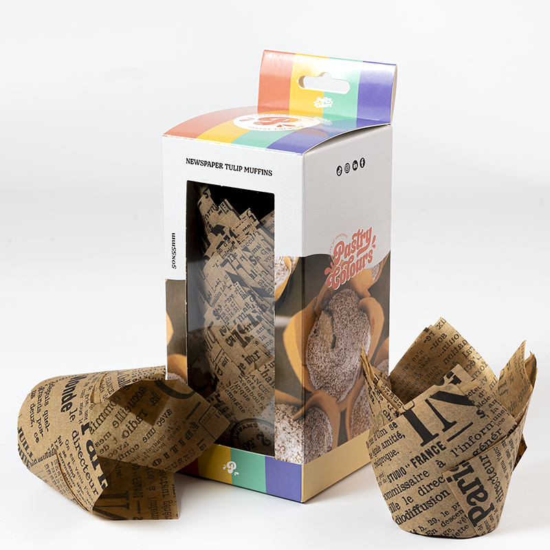 Muffinförmchen Tullip NewsPaper 50 Stück