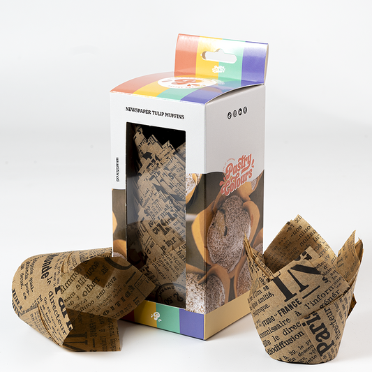 Muffinförmchen Tullip NewsPaper 50 Stück