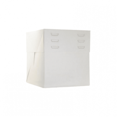 Tortenkarton weiß 40 x 40 x 20-30 cm